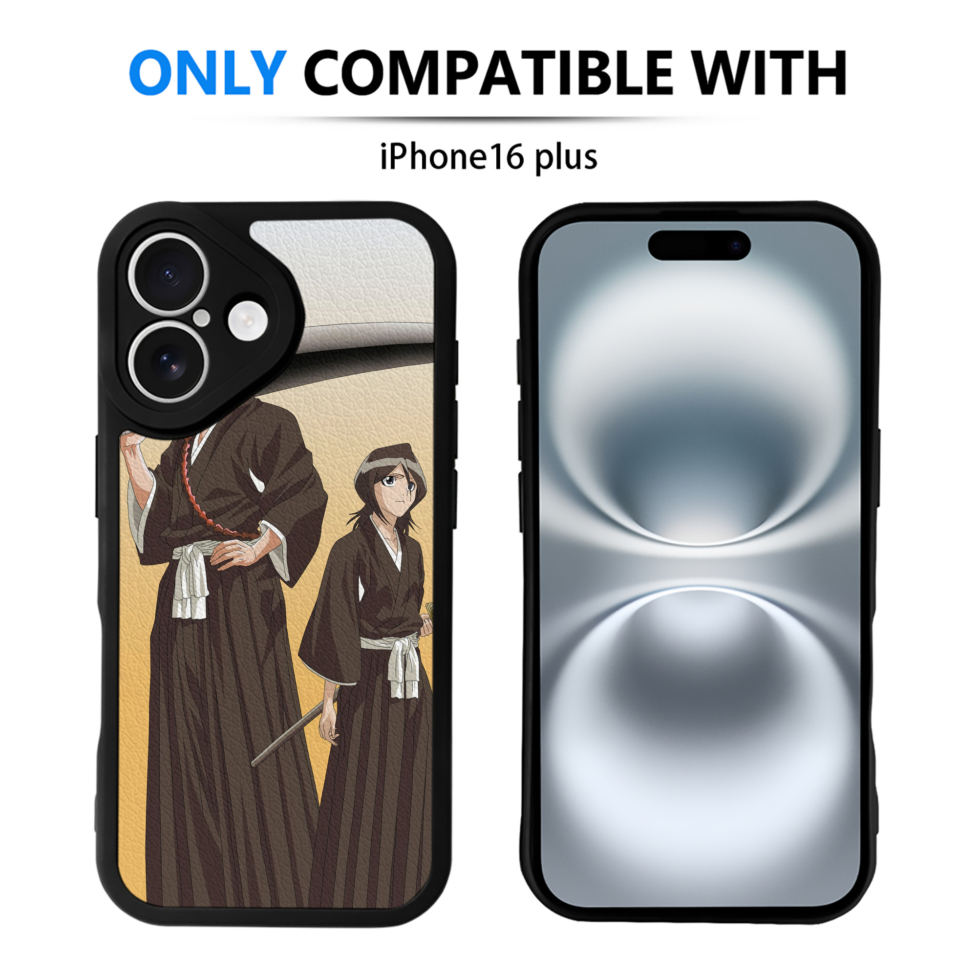 （画像用） ブリーチ BLEACH 【iPhone 16シリーズ対応】シリコンスマホケース（レザー調） 材質：シリコン